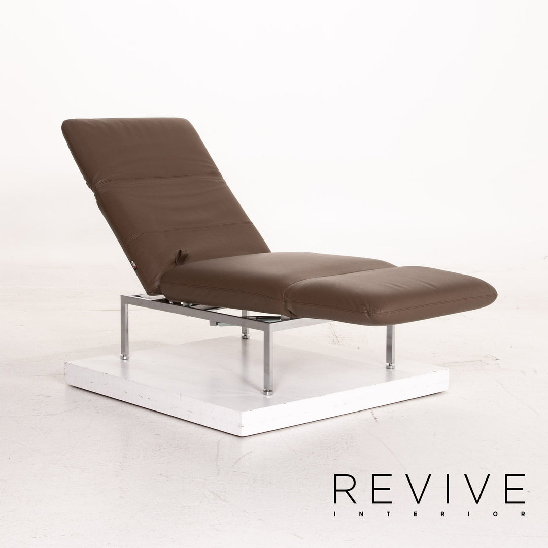 Brühl & Sippold Roro Leder Sessel Braun Liege Funktion Relaxfunktion