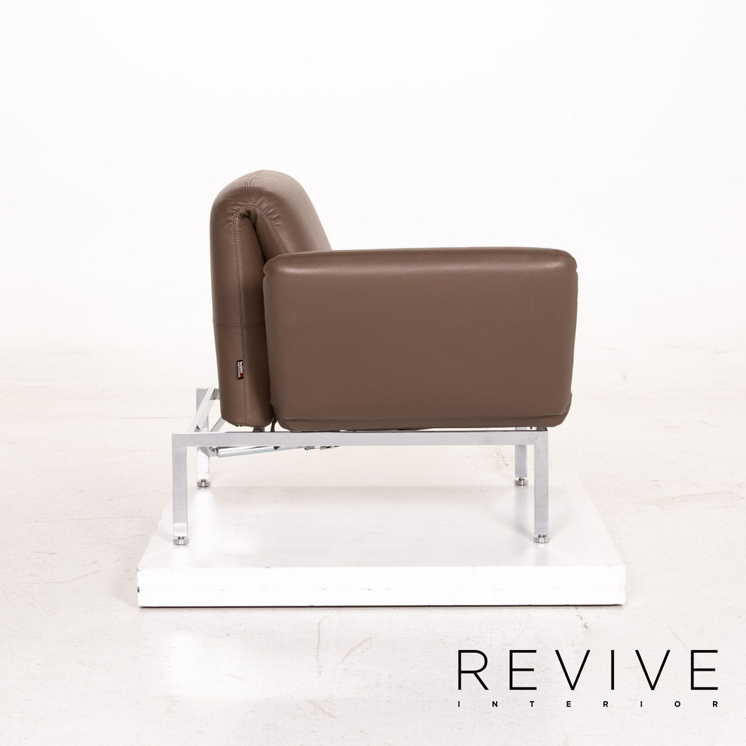 Brühl & Sippold Roro Leder Sessel Braun Liege Funktion Relaxfunktion