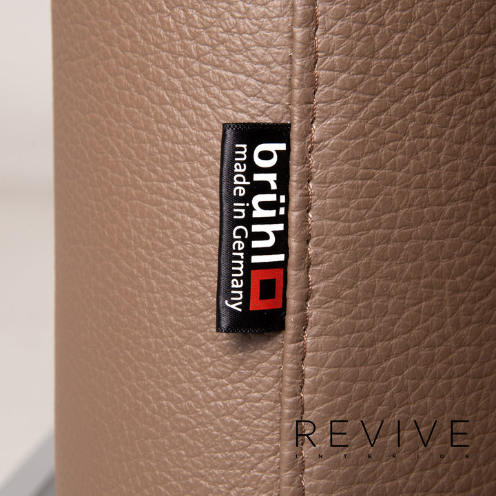 Brühl & Sippold Roro Leder Sessel Braun Liege Funktion Relaxfunktion