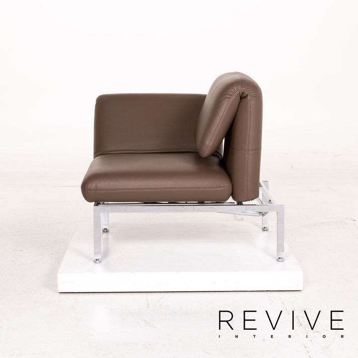 Brühl & Sippold Roro Leder Sessel Braun Liege Funktion Relaxfunktion