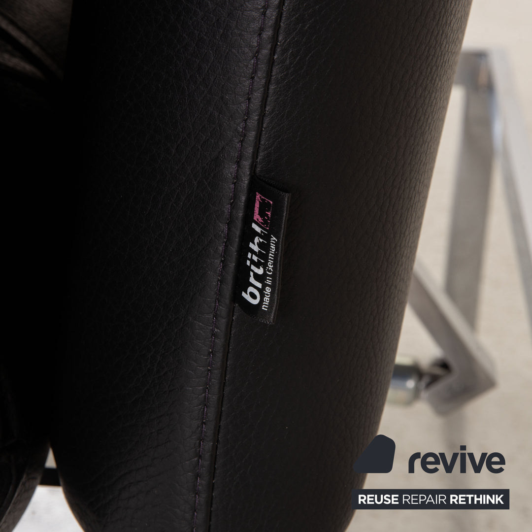 Brühl & Sippold Roro Leder Sessel Schwarz Funktion