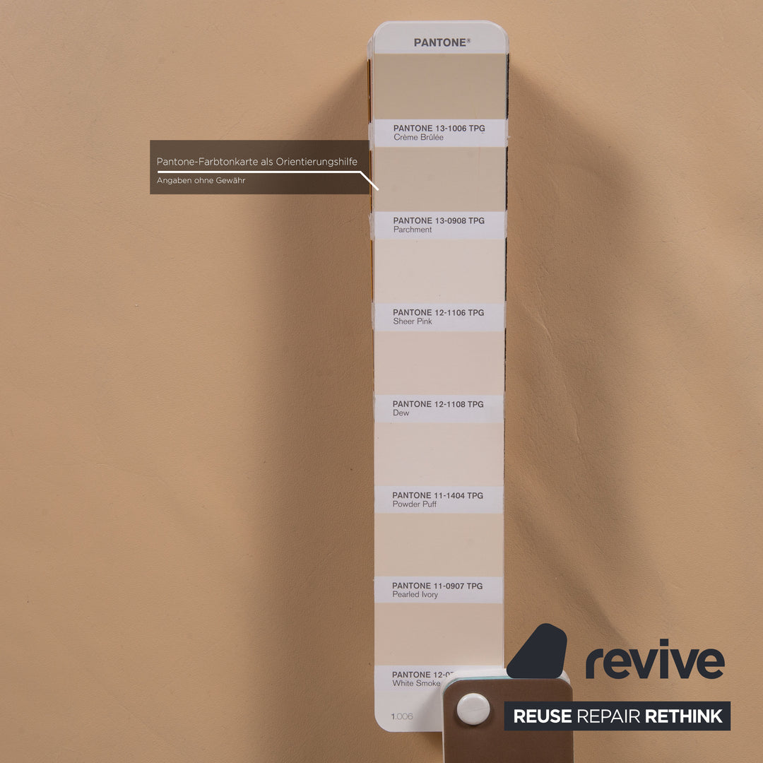 Brühl & Sippold Roro Leder Sofa Beige Funktion Relaxfunktion