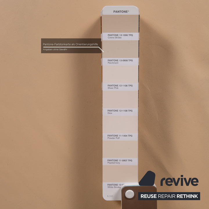 Brühl & Sippold Roro Leder Sofa Beige Funktion Relaxfunktion