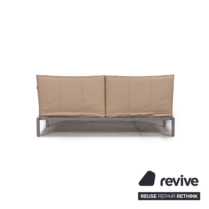 Brühl & Sippold Roro Leder Sofa Beige Funktion Relaxfunktion