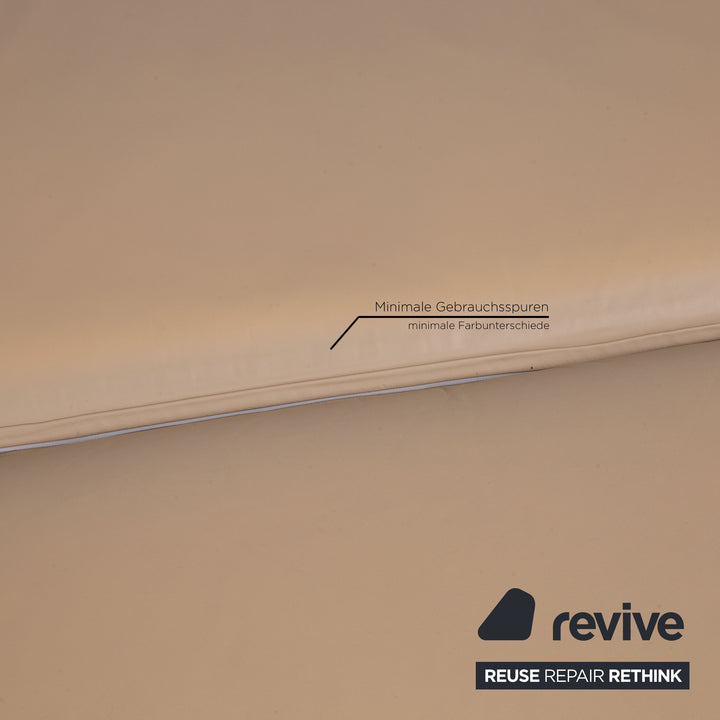 Brühl & Sippold Roro Leder Sofa Beige Funktion Relaxfunktion
