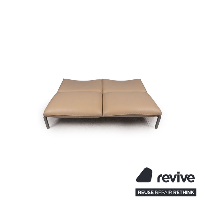 Brühl & Sippold Roro Leder Sofa Beige Funktion Relaxfunktion