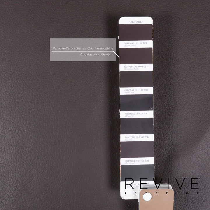 Brühl Roro Leder Sofa Braun Dunkelbraun Dreisitzer Funktion Relaxfunktion Couch #12769