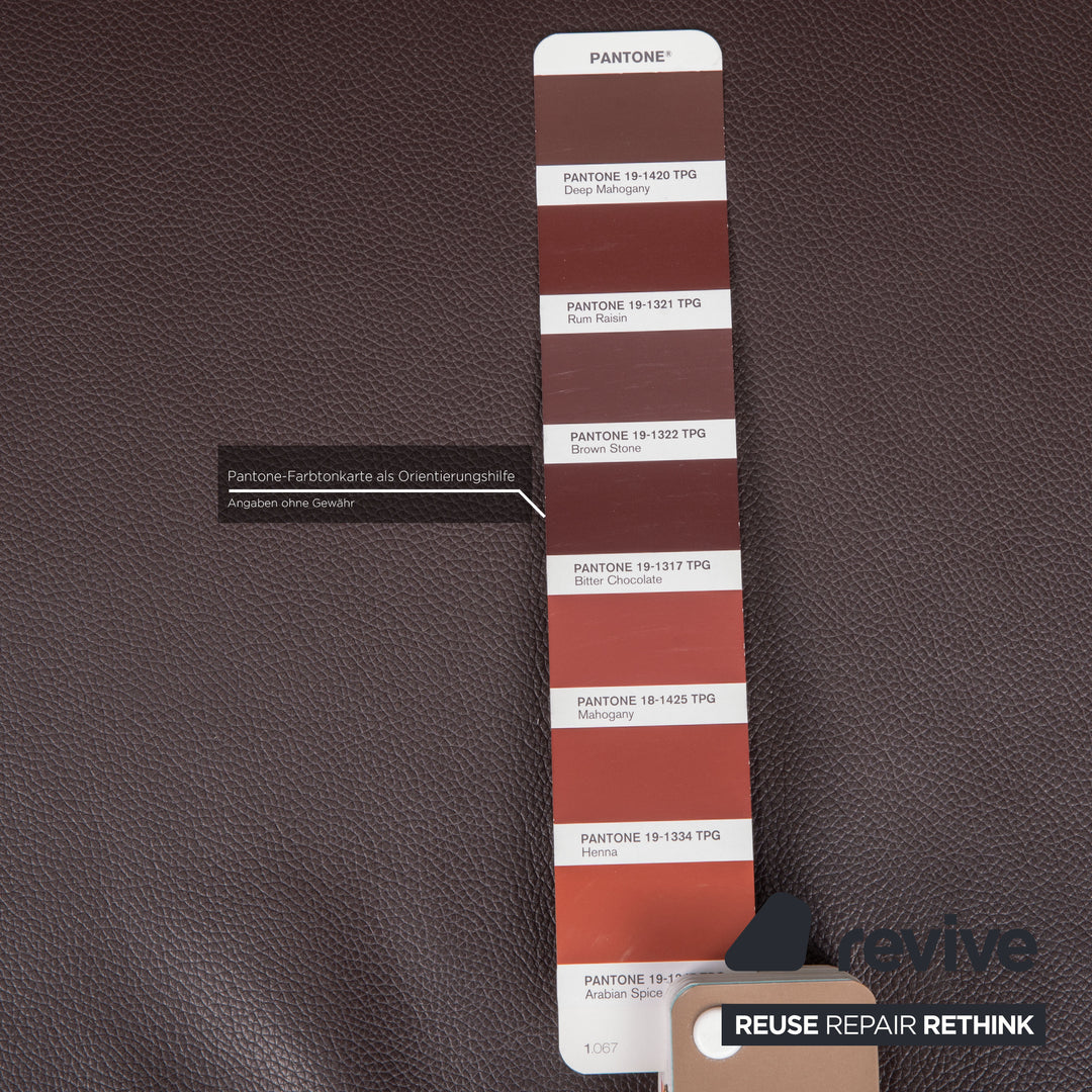 Brühl & Sippold Roro Leder Sofa Braun Ecksofa Funktion Couch