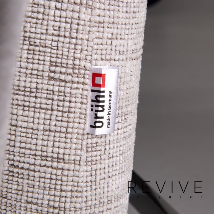 Brühl & Sippold Roro Leder Sofa Creme Schlafsofa Schlaffunktion Funktion Relaxfunktion Couch #13606