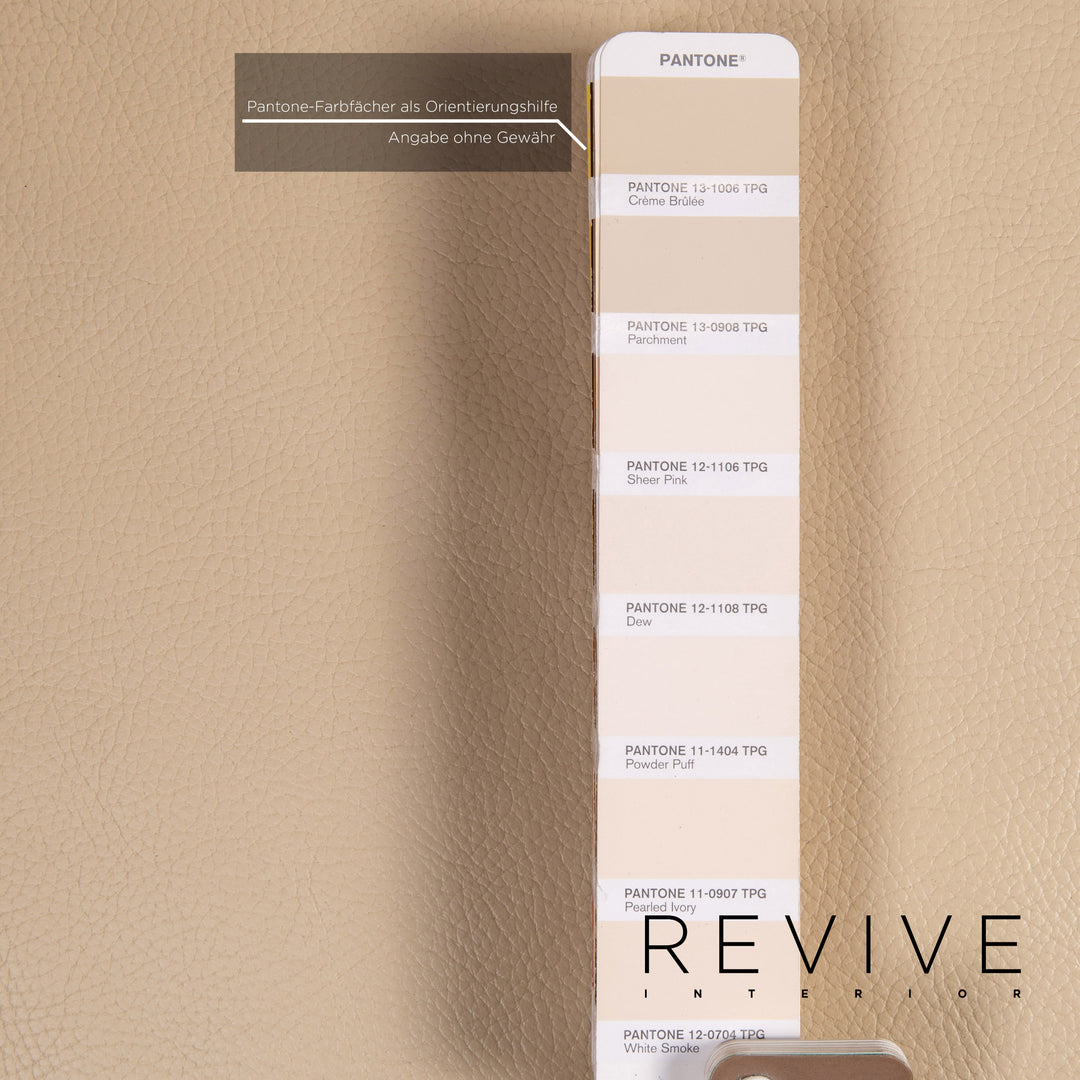 Brühl & Sippold Roro Leder Sofa Creme Zweisitzer Funktion Relaxfunktion Schlafsofa Schlaffunktion Couch #15416