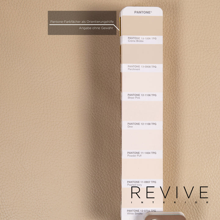 Brühl & Sippold Roro Leder Sofa Creme Zweisitzer Funktion Relaxfunktion Schlafsofa Schlaffunktion Couch #15416