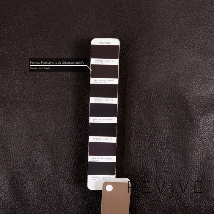 Brühl & Sippold Roro Leder Sofa Dunkelbraun Ecksofa Schlaffunktion Funktion Couch #15080