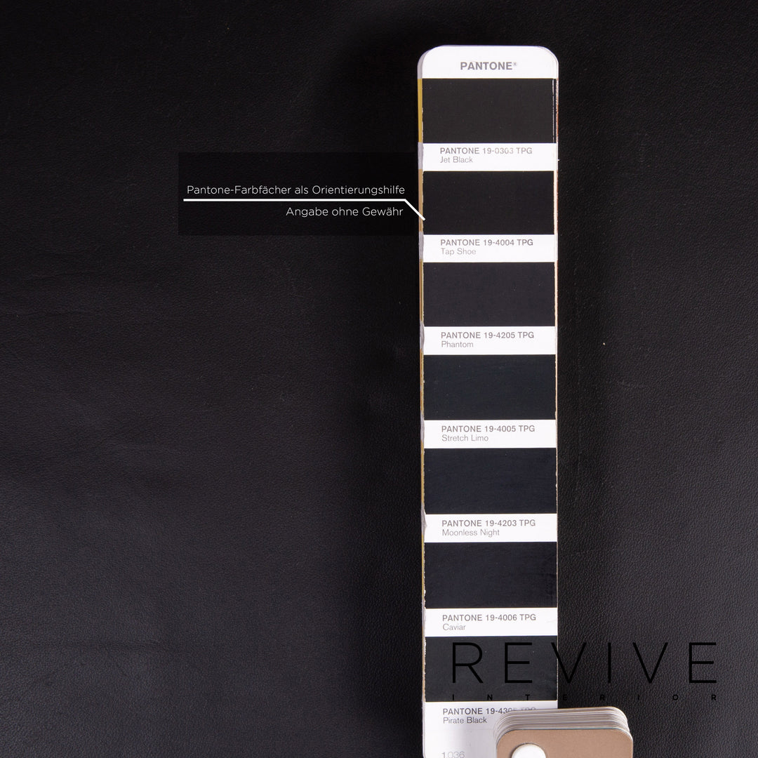 Brühl & Sippold Roro Leder Sofa Garnitur Schwarz 2x Zweisitzer Funktion Relaxfunktion Couch #15070