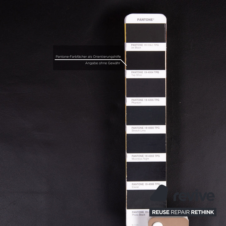 Brühl & Sippold Roro Leder Sofa Schwarz Zweisitzer Funktion Relaxfunktion Couch #15069