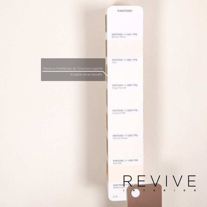 Brühl & Sippold Roro Leder Sofa Weiß Zweisitzer Funktion Schlaffunktion Schlafsofa Couch #13889