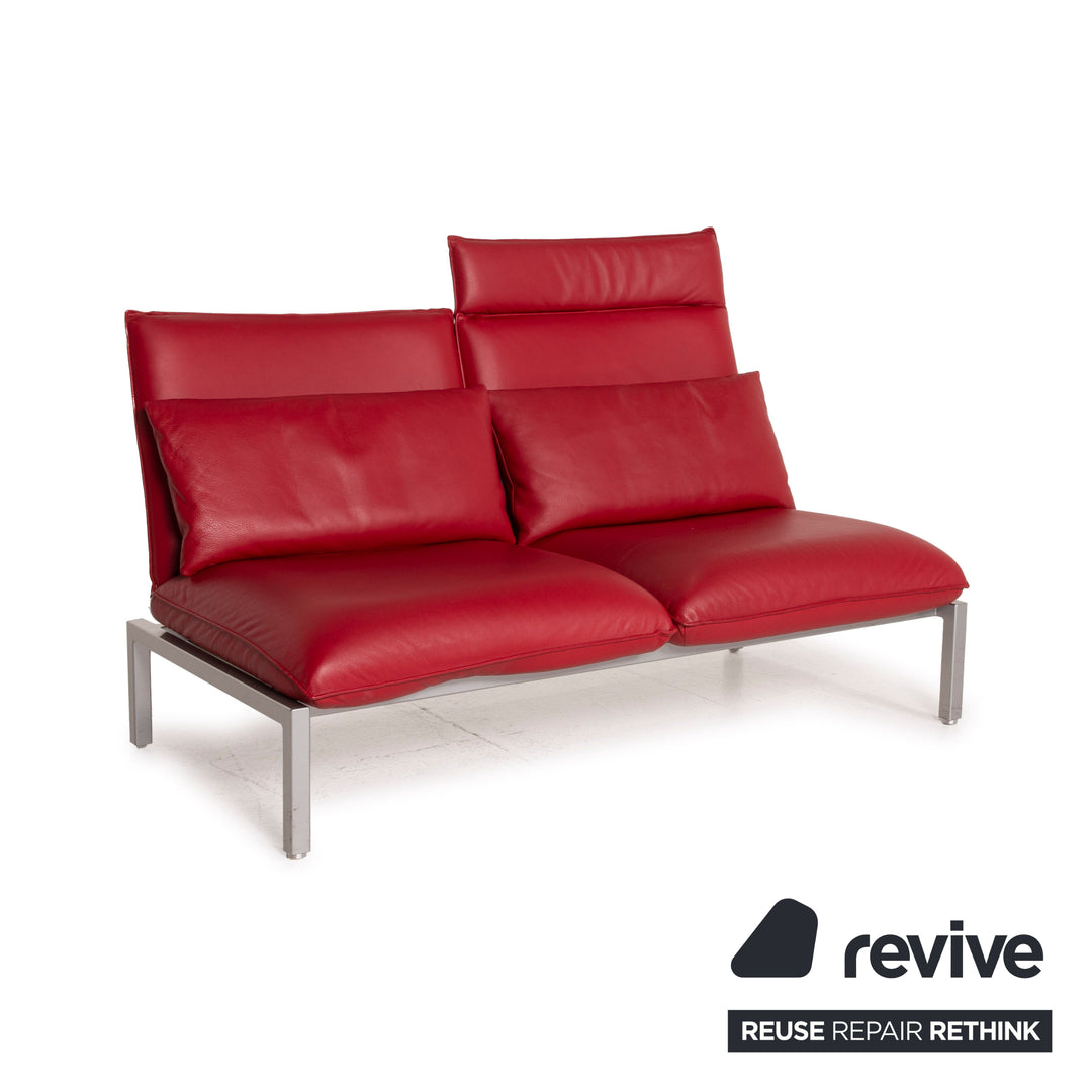 Brühl & Sippold Roro Leder Sofa Zweisitzer Liegefunktion Relaxfunktion