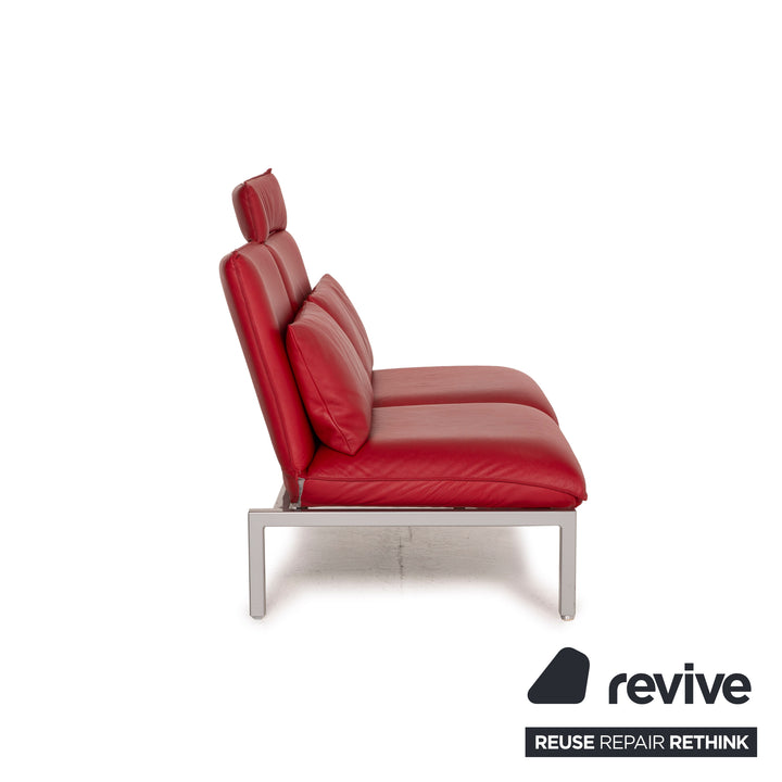 Brühl & Sippold Roro Leder Sofa Zweisitzer Liegefunktion Relaxfunktion