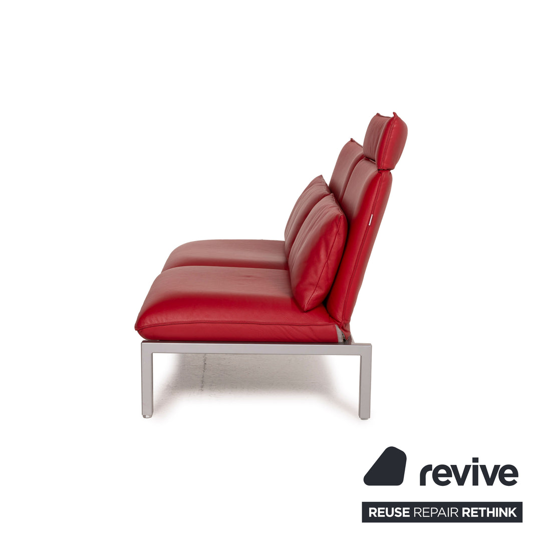 Brühl & Sippold Roro Leder Sofa Zweisitzer Liegefunktion Relaxfunktion