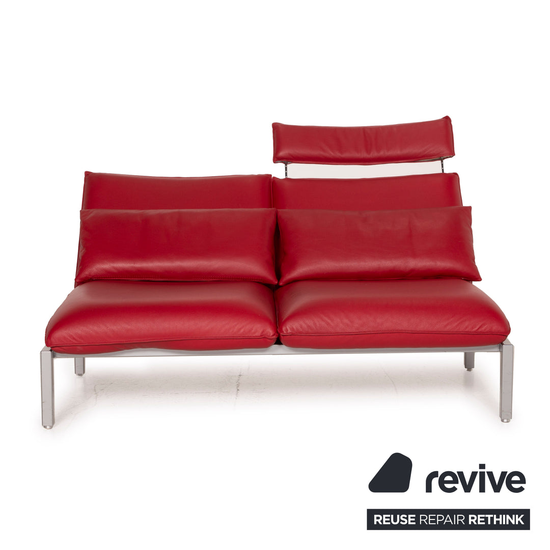 Brühl & Sippold Roro Leder Sofa Zweisitzer Liegefunktion Relaxfunktion
