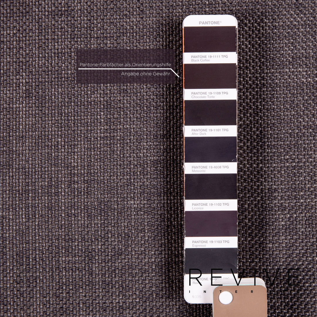 Brühl & Sippold Roro Stoff Hocker Braun Dunkelbraun #14435