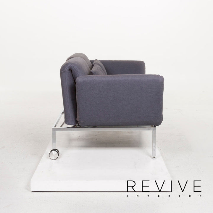 Brühl & Sippold Roro Stoff Schlafsofa Blau Zweisitzer Sofa Funktion Relaxfunktion Schlaffunktion #13073