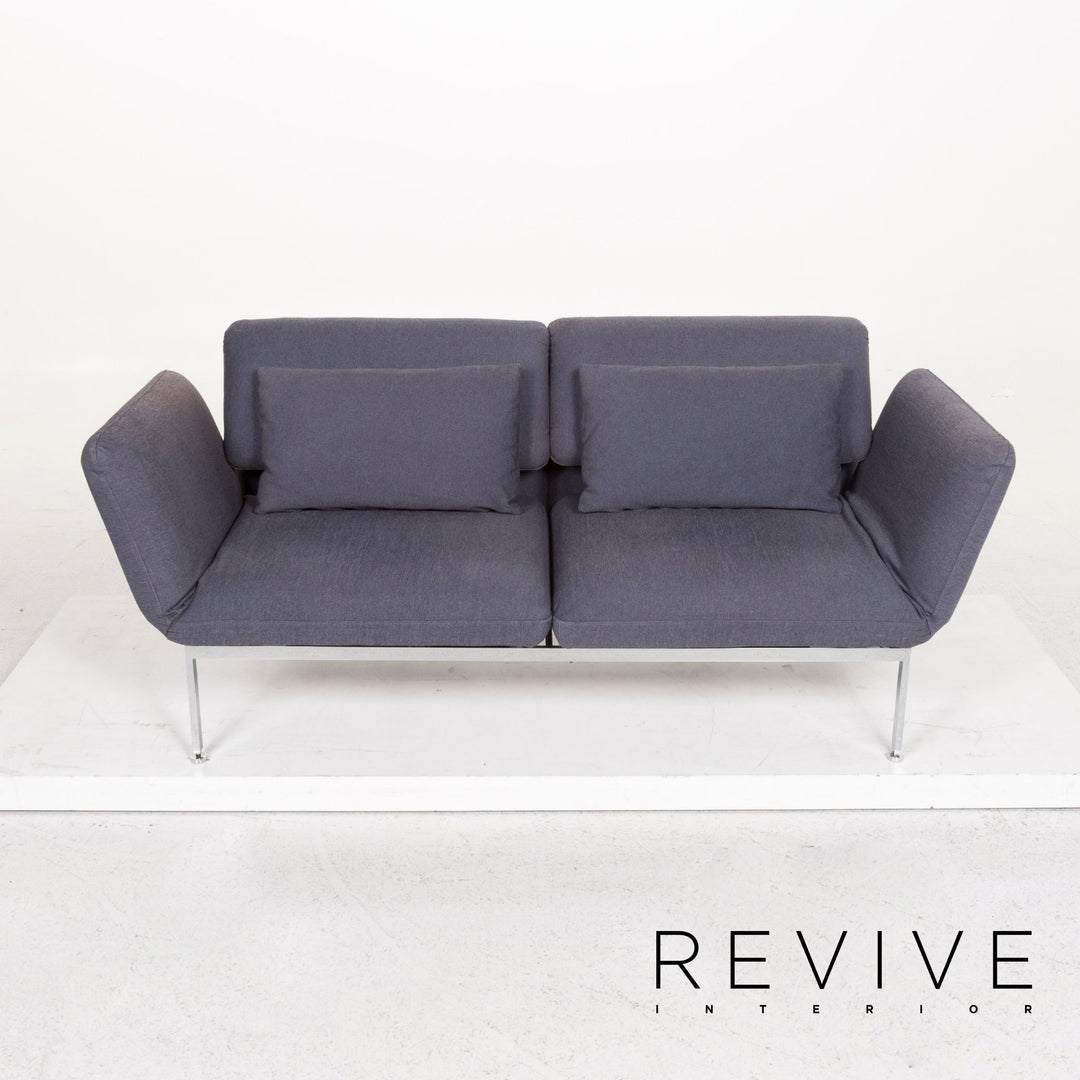 Brühl & Sippold Roro Stoff Schlafsofa Blau Zweisitzer Sofa Funktion Relaxfunktion Schlaffunktion #13073