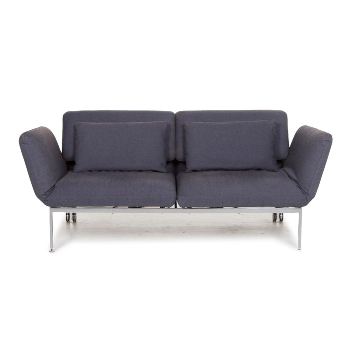 Brühl & Sippold Roro Stoff Schlafsofa Blau Zweisitzer Sofa Funktion Relaxfunktion Schlaffunktion #13073