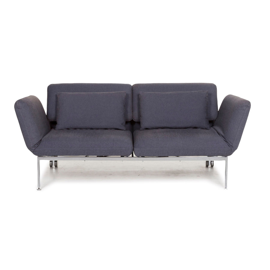 Brühl & Sippold Roro Stoff Schlafsofa Blau Zweisitzer Sofa Funktion Relaxfunktion Schlaffunktion #13073