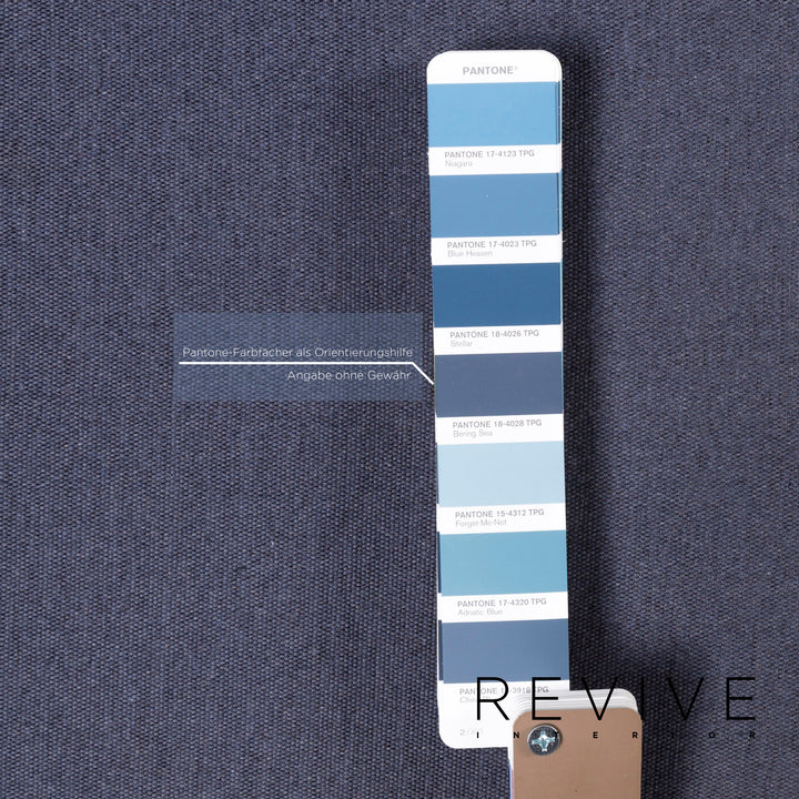 Brühl & Sippold Roro Stoff Schlafsofa Blau Zweisitzer Sofa Funktion Relaxfunktion Schlaffunktion #13073