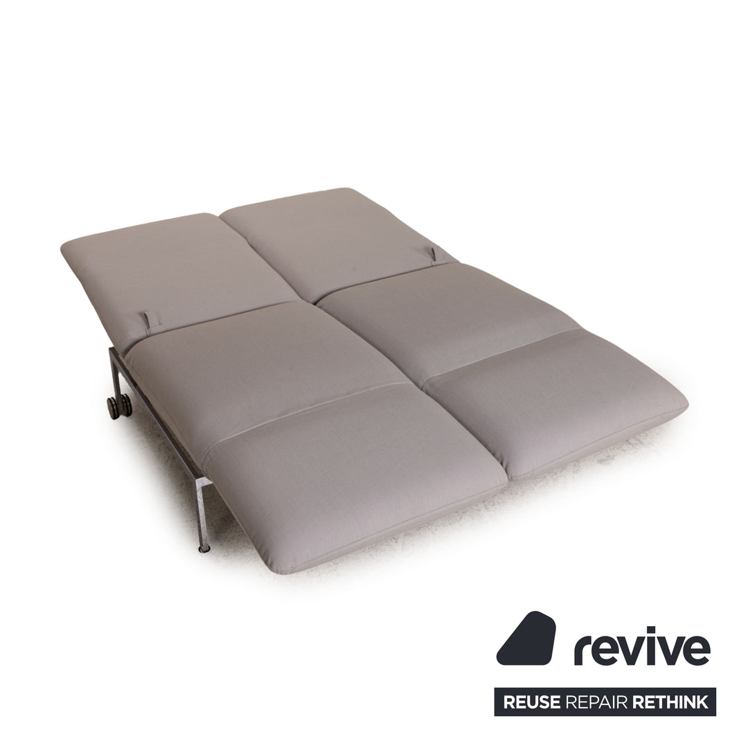 Brühl & Sippold Roro Stoff Sofa Eisblau Zweisitzer Couch Funktion Schlaffunktion