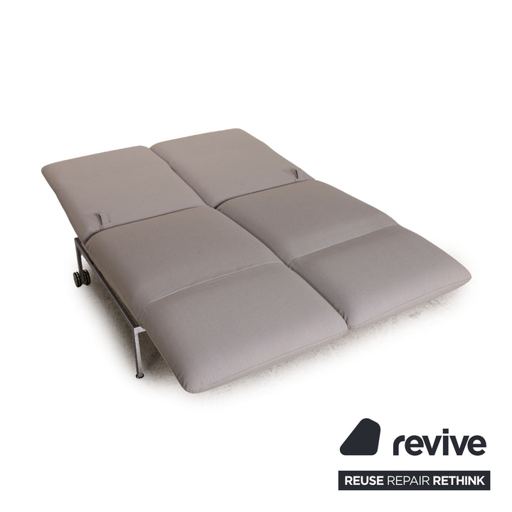 Brühl & Sippold Roro Stoff Sofa Eisblau Zweisitzer Couch Funktion Schlaffunktion