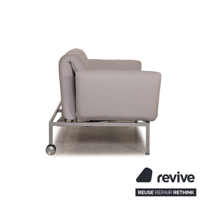Brühl & Sippold Roro Stoff Sofa Eisblau Zweisitzer Couch Funktion Schlaffunktion
