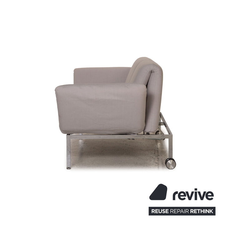 Brühl & Sippold Roro Stoff Sofa Eisblau Zweisitzer Couch Funktion Schlaffunktion