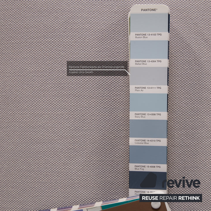 Brühl & Sippold Roro Stoff Sofa Eisblau Zweisitzer Couch Funktion Schlaffunktion