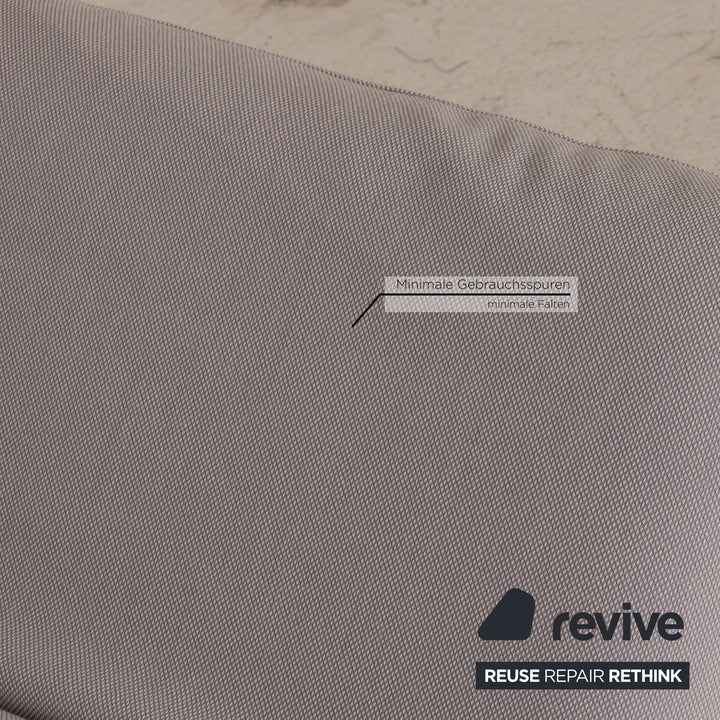 Brühl & Sippold Roro Stoff Sofa Eisblau Zweisitzer Couch Funktion Schlaffunktion