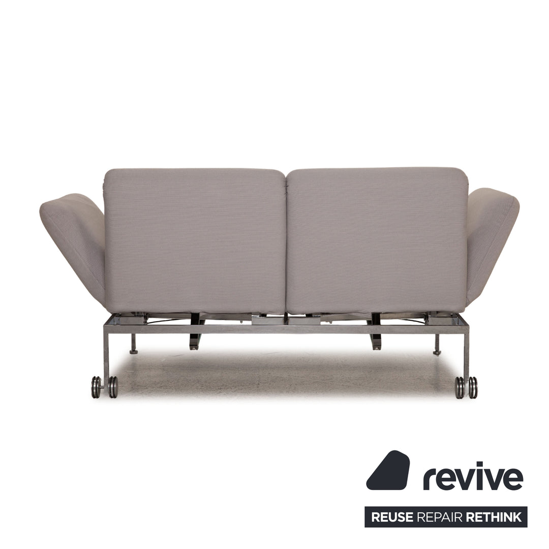 Brühl & Sippold Roro Stoff Sofa Eisblau Zweisitzer Couch Funktion Schlaffunktion