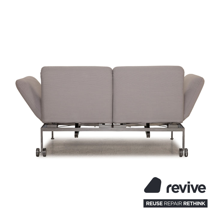 Brühl & Sippold Roro Stoff Sofa Eisblau Zweisitzer Couch Funktion Schlaffunktion