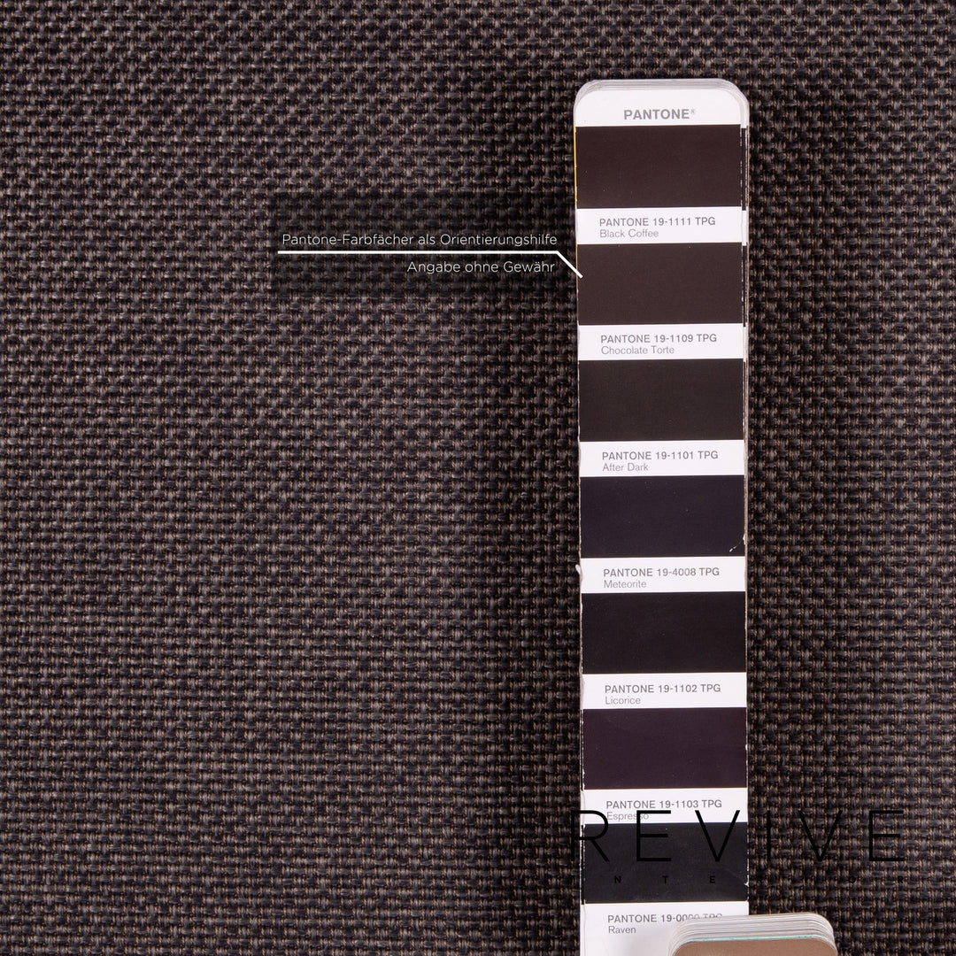 Brühl Roro ensemble de canapés en tissu gris 1x canapé d'angle 1x fonction tabouret #14612