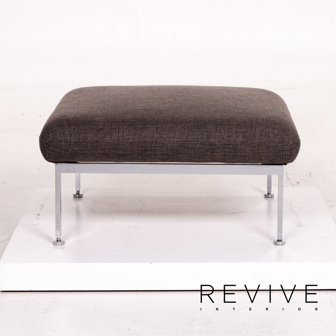 Brühl Roro ensemble de canapés en tissu gris 1x canapé d'angle 1x fonction tabouret #14612