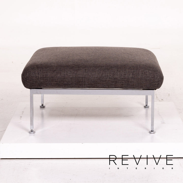 Brühl Roro ensemble de canapés en tissu gris 1x canapé d'angle 1x fonction tabouret #14612