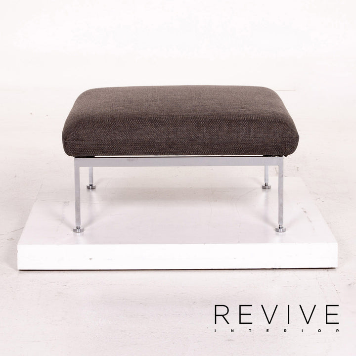 Brühl Roro ensemble de canapés en tissu gris 1x canapé d'angle 1x fonction tabouret #14612