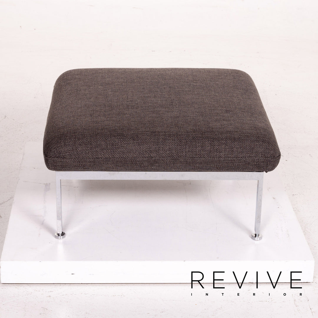Brühl Roro ensemble de canapés en tissu gris 1x canapé d'angle 1x fonction tabouret #14612