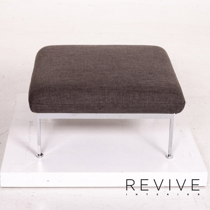 Brühl Roro ensemble de canapés en tissu gris 1x canapé d'angle 1x fonction tabouret #14612