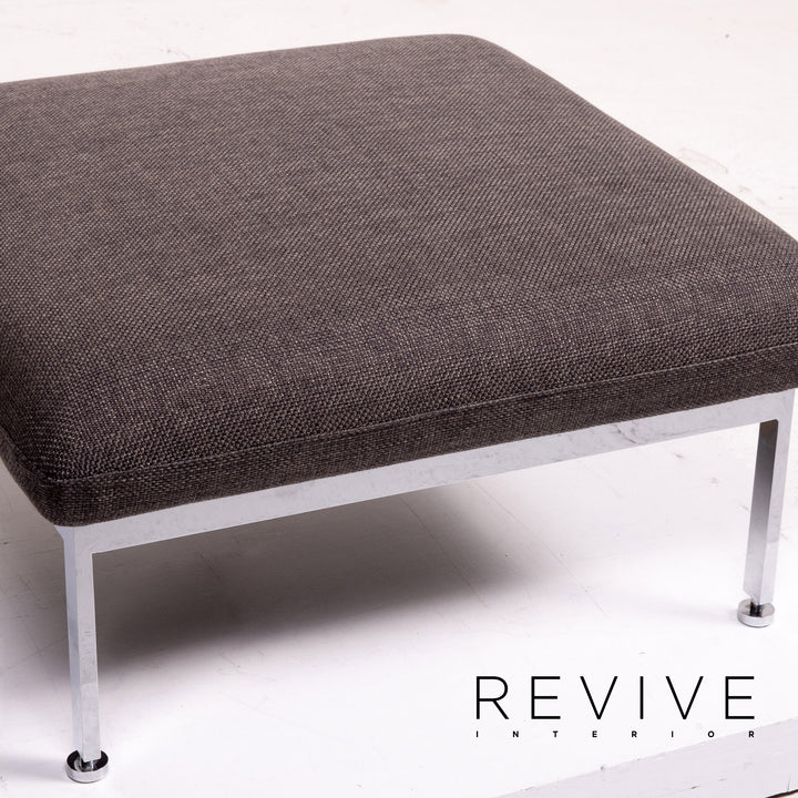 Brühl Roro ensemble de canapés en tissu gris 1x canapé d'angle 1x fonction tabouret #14612