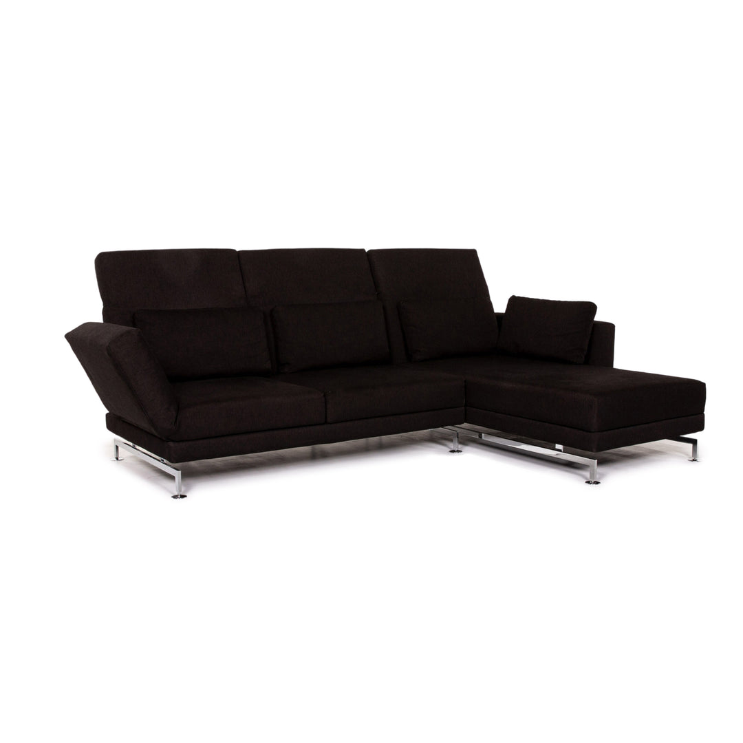 Brühl & Sippold Moule Stoff Ecksofa Braun Dunkelbraun Funktion Schlaffunktion Relaxfunktion Couch #12524