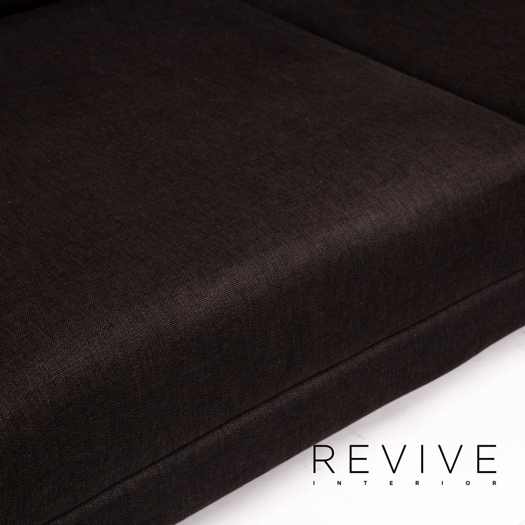 Brühl & Sippold Moule Stoff Ecksofa Braun Dunkelbraun Funktion Schlaffunktion Relaxfunktion Couch #12524