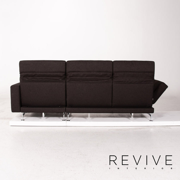 Brühl & Sippold Moule Stoff Ecksofa Braun Dunkelbraun Funktion Schlaffunktion Relaxfunktion Couch #12524