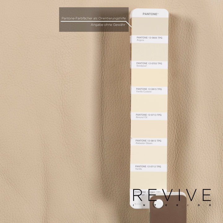 Brühl & Sippold Sunrise Leder Ecksofa Creme Sofa Funktion Couch #12893