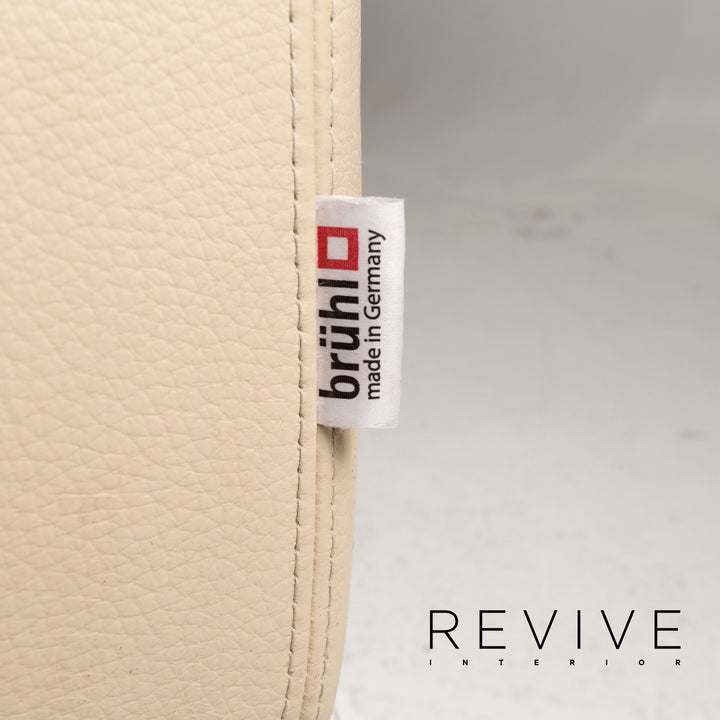 Brühl & Sippold Sunrise Leder Ecksofa Creme Sofa Funktion Couch #12893