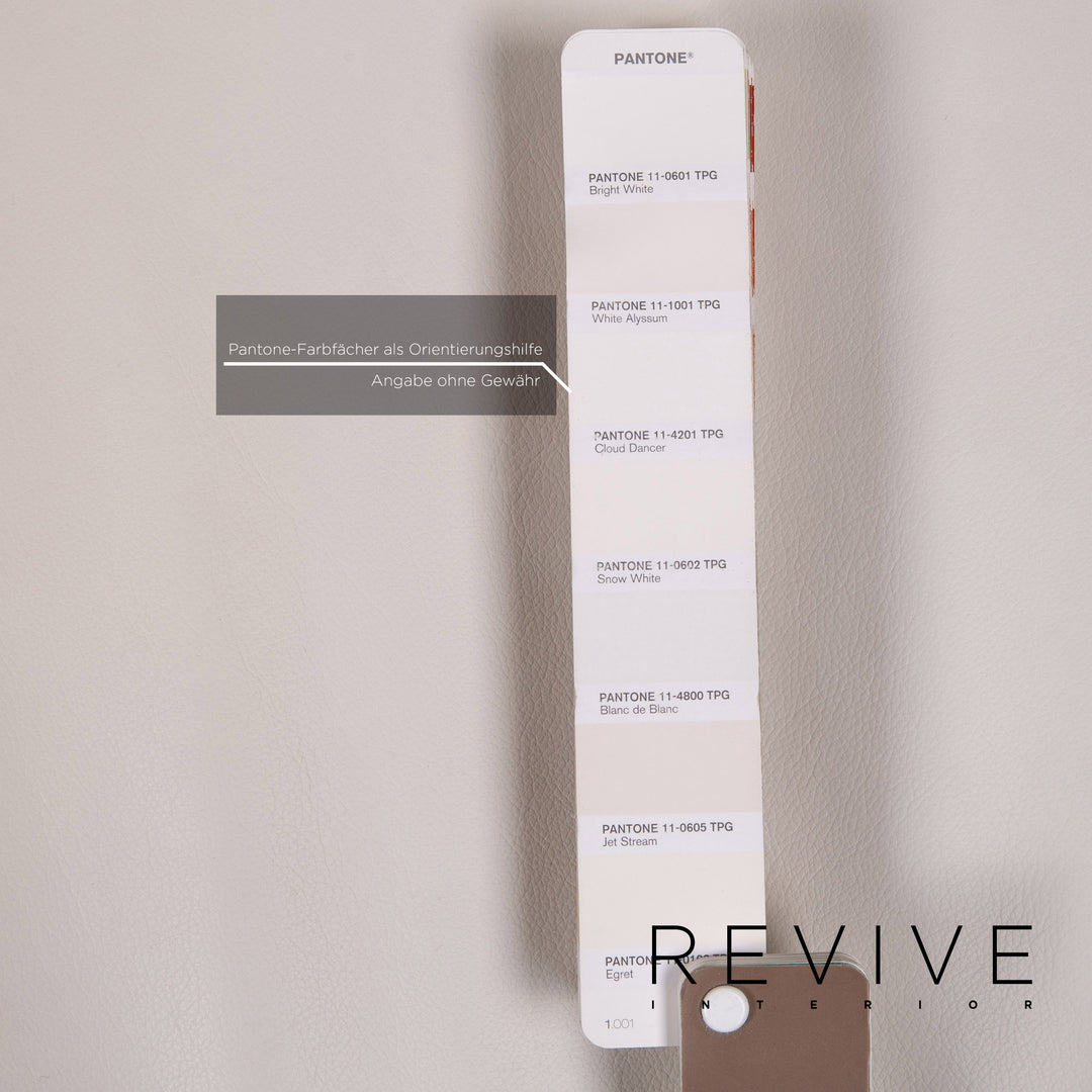 Brühl & Sippold Sunrise Leder Sofa Weiß Dreisitzer Funktion Schlaffunktion Couch Outlet #15258